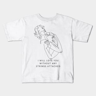 TWO LINEART Kids T-Shirt